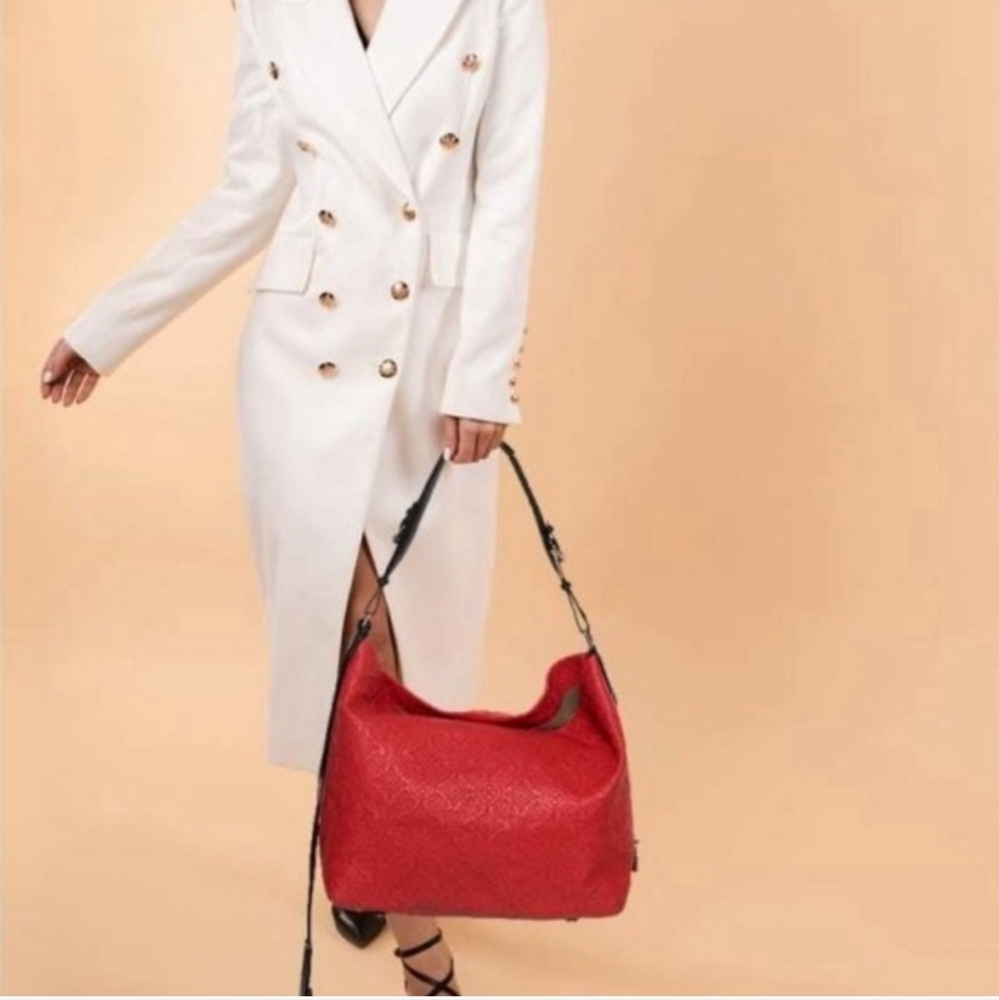 Louis Vuitton Antheia Red and Black Hobo Bag